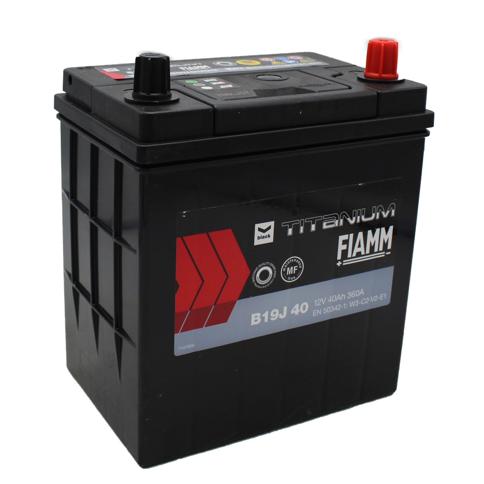 BATTERIA AUTO FIAMM B19J 40AH 360A POLO POSITIVO A DESTRA