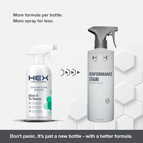 Miniatura 2 de HEX Performance Removedor de manchas y olores, sin perfume, 22 onzas, diseñado para ropa deportiva, respetuoso con el medio ambiente