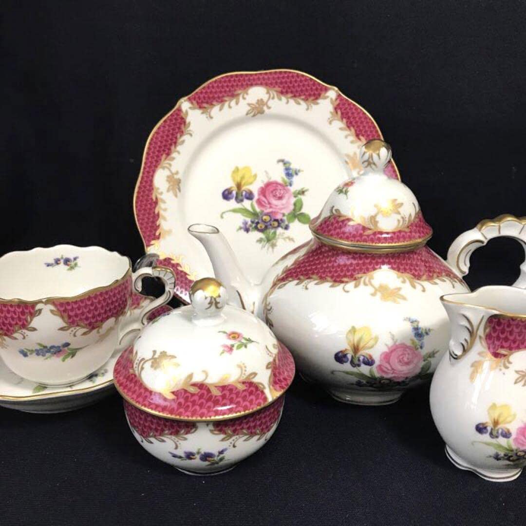 Amazon | リンドナー レッド ロカイユ ポット セット | ノーブランド品 