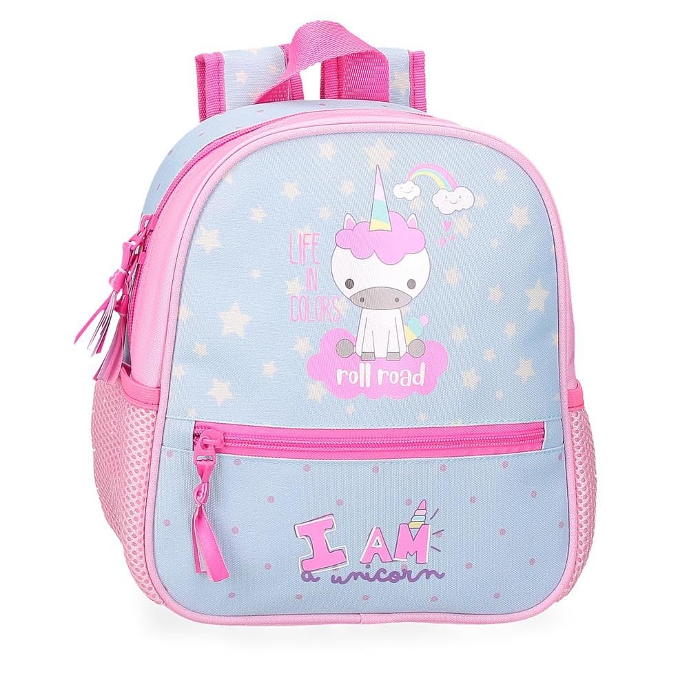 ROLL ROAD I Am a Unicorn Mochila Preescolar Adaptable a Carro Azul 23x25x10 cms Poliéster 5,75L