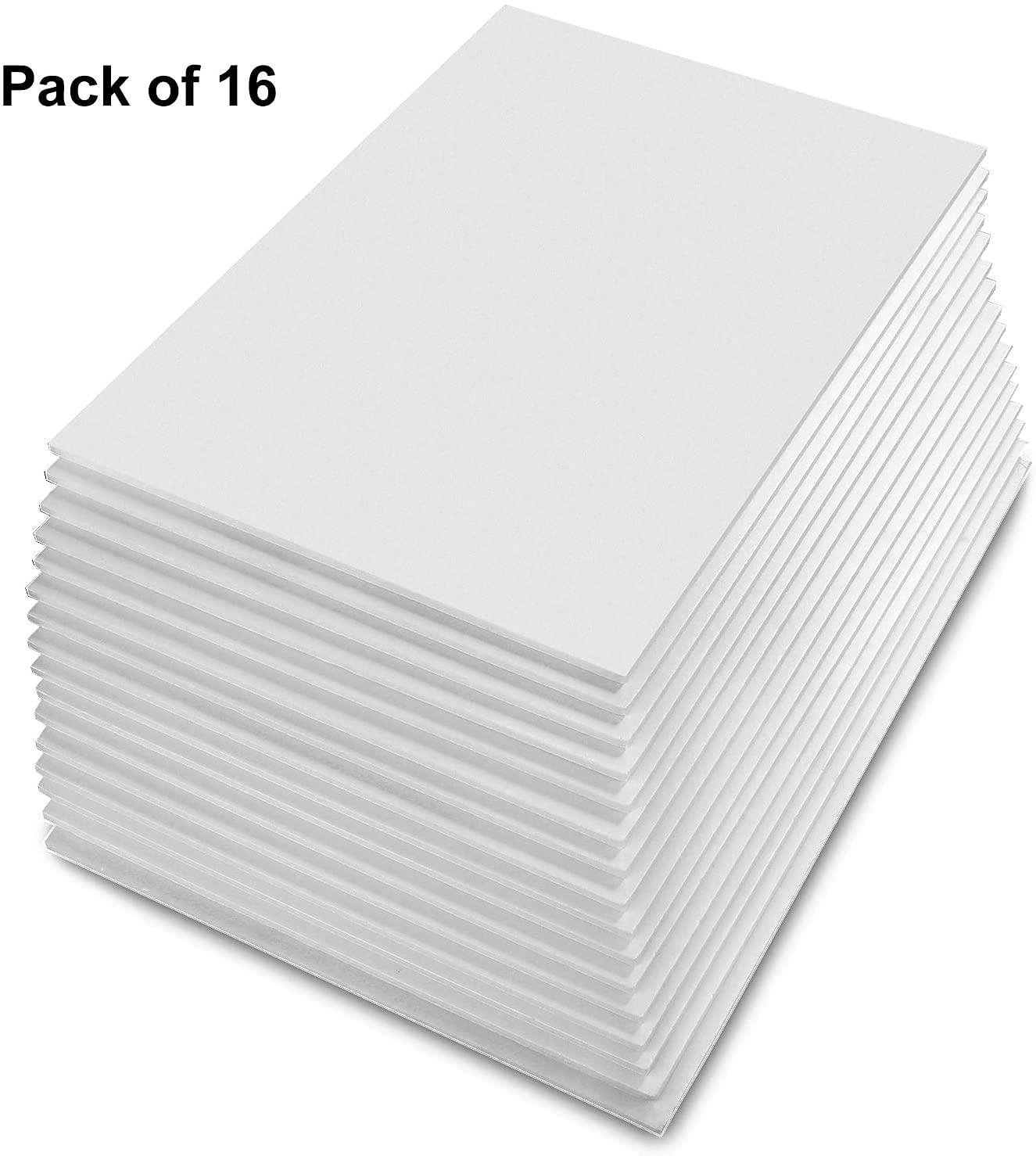 STARVAST Lot de 16 Carton Mousse A3, Carton Plume Mousse Blanc, Plaque Polystyrene 5mm pour Art, Photos Panneaux de Mariage, Panneau D’affichage (297 × 420 mm)