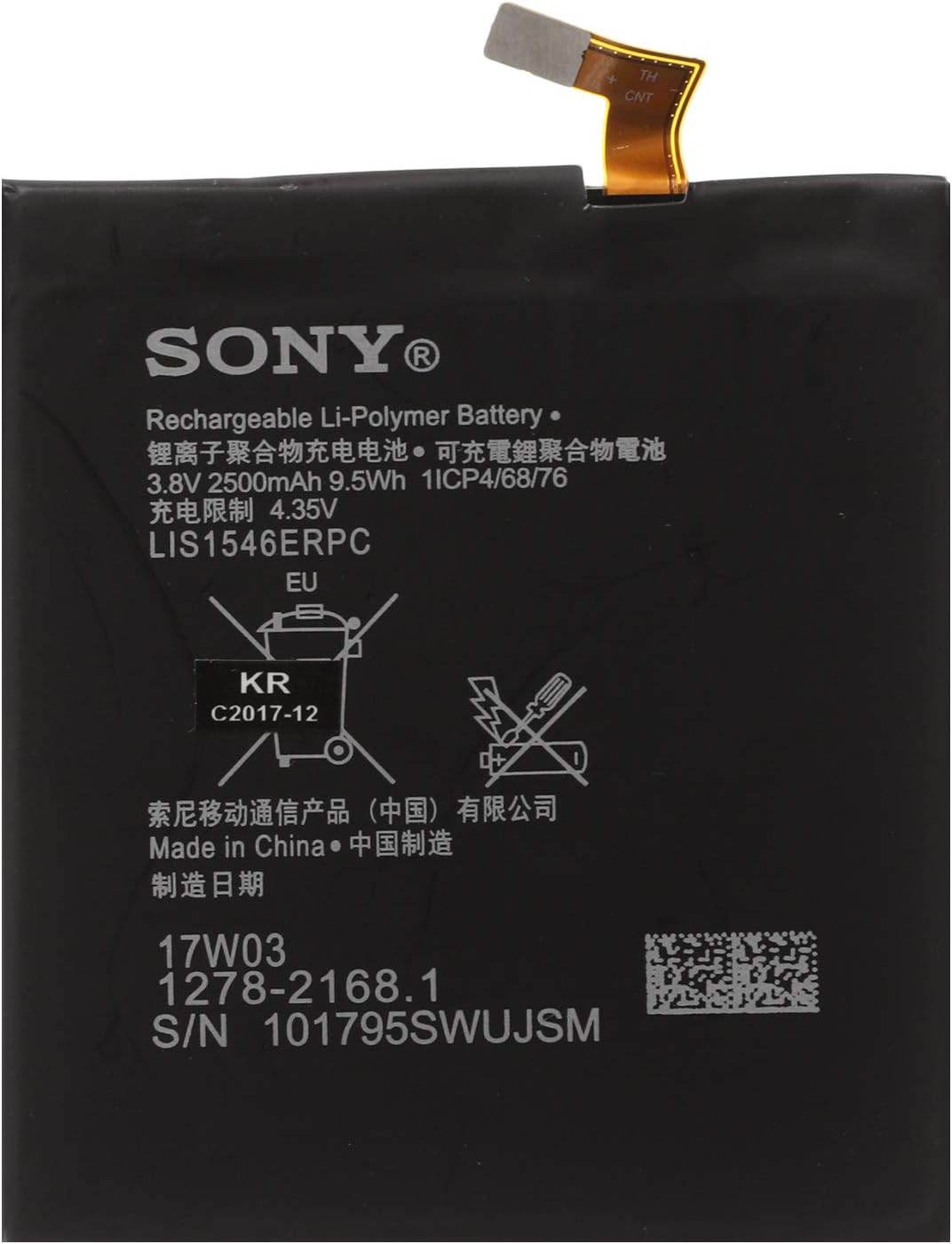 Battery Original Sony Xperia Lis1546Erpc For T3, Xperia C3 2500 Mah Li-Ion Bulk
