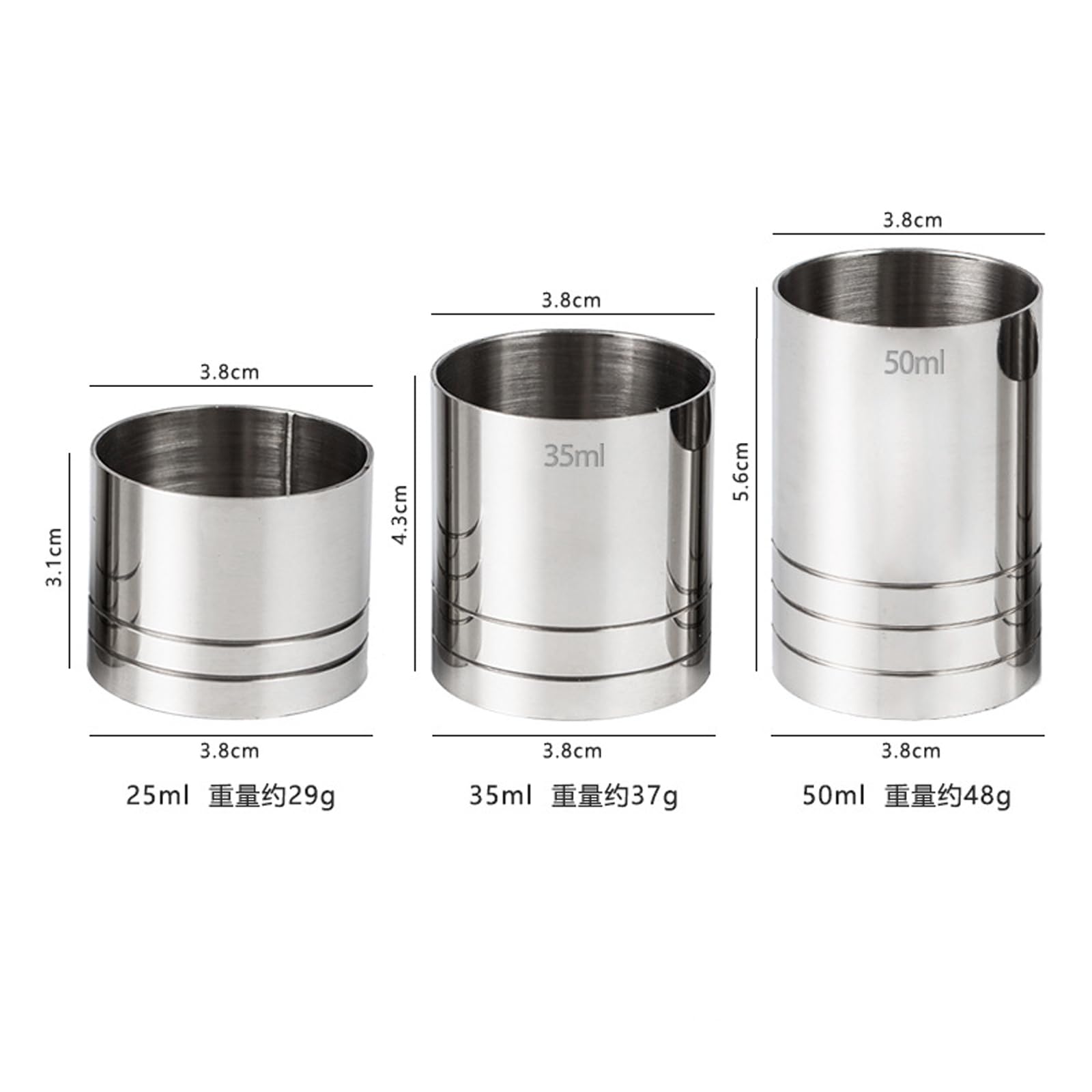 Amazon｜KKYOYRE バー計量カップ カクテルジガーグッドタフネス 25ml+