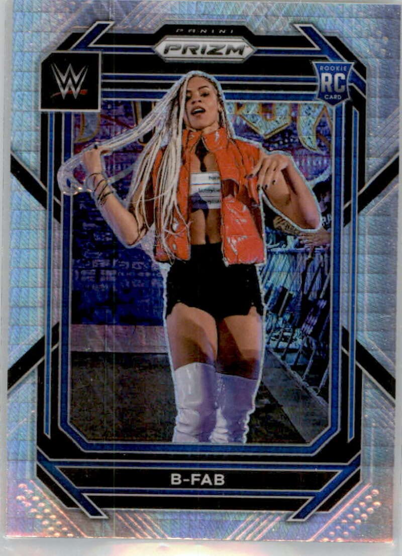 2023 Panini Prizm HYPER PRIZMS #101 B-Fab SmackDown Official WWE World Wrestling Entertiainment Trading Card in Raw (NM or Better) Condition