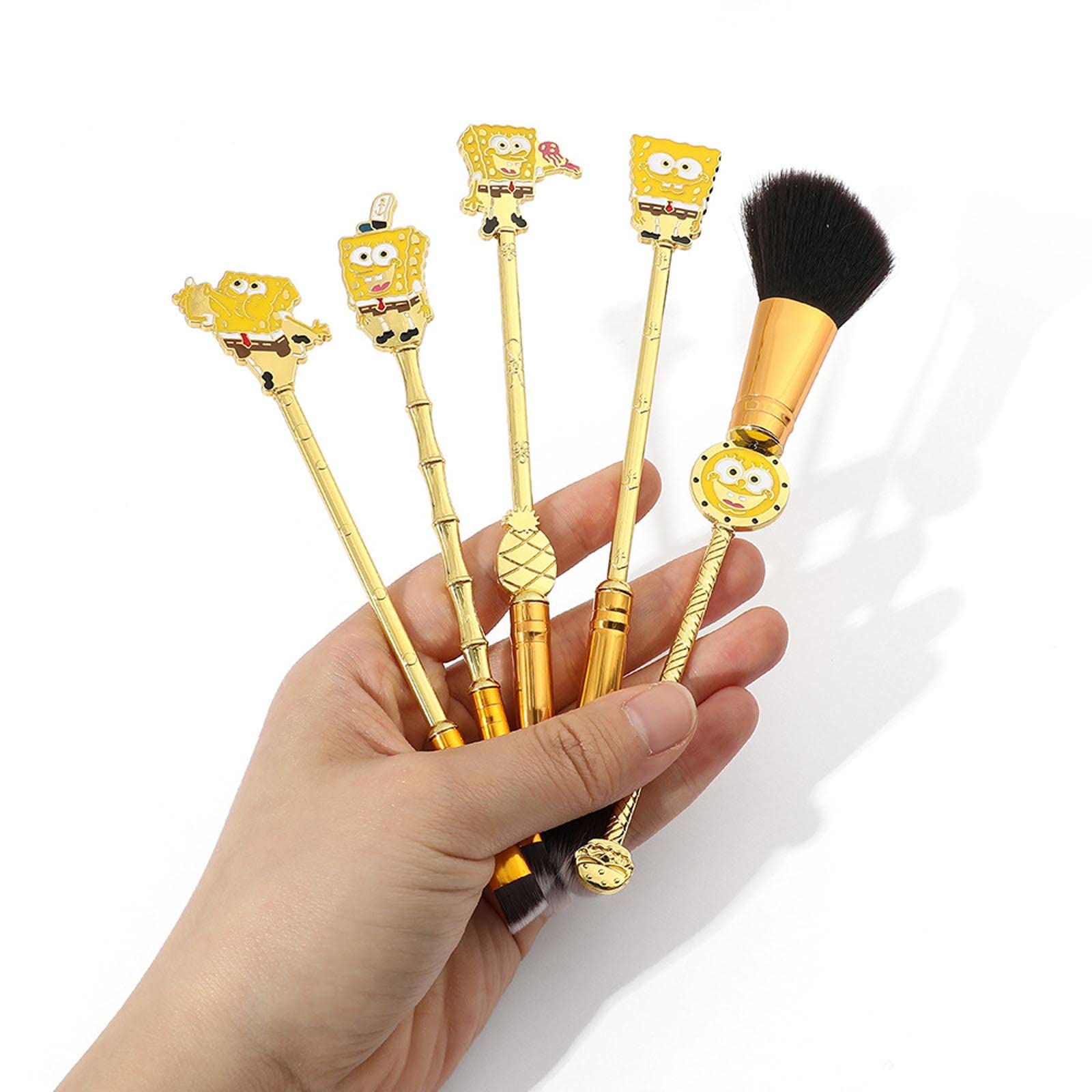 Amazon.co.jp: スポンジ・ボブ メイクブラシ 化粧筆セット 化粧用