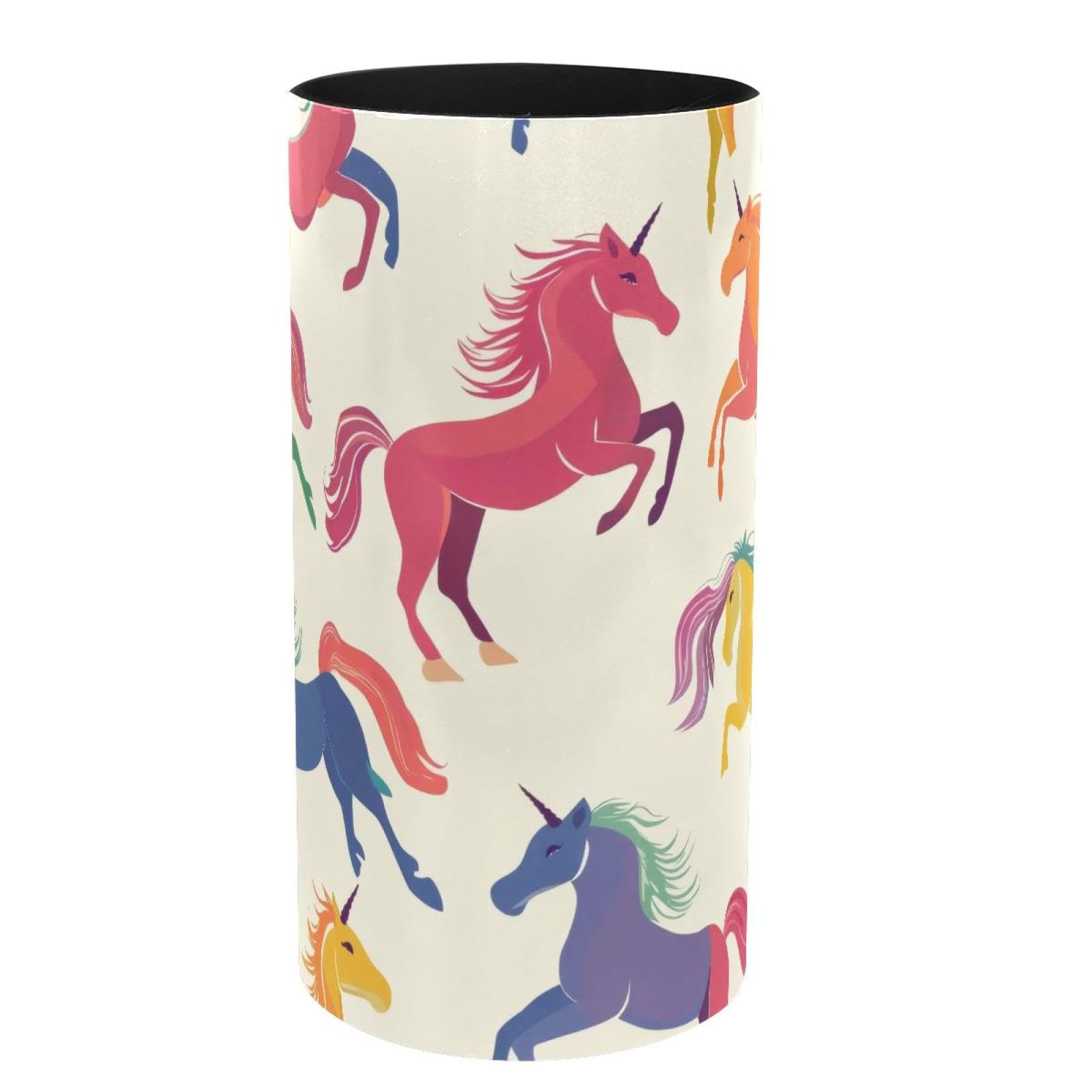 Porte-pinceaux de maquillage et boîte à musique licorne en métal