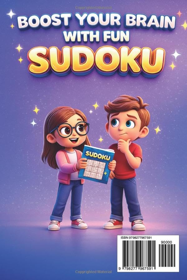 Hard Sudoku for Kids Ages 10-12: 200 Advanced Logic Puzzles for Smart Kids | Portable 6x9 Travel Book image 3