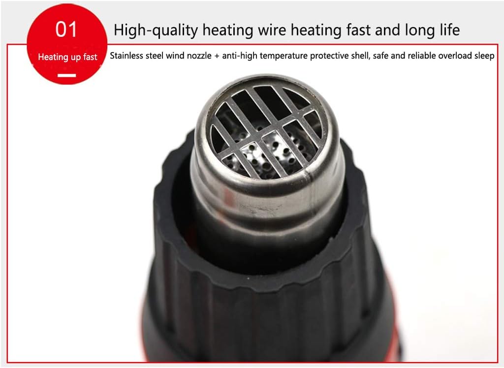 早割クーポン 工業用ヒートガン 00wヒートガン 可変温度および2つの温度モード Stagneshighschool Org