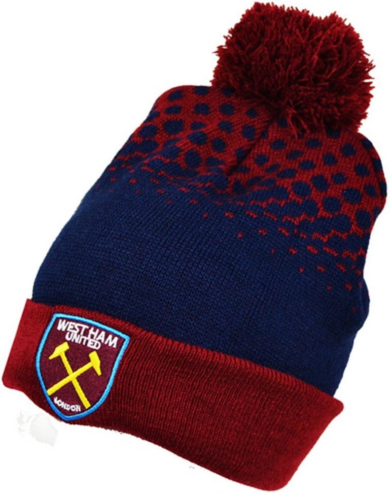 West Ham United FC Official Cuff Bobble Knitted Hat