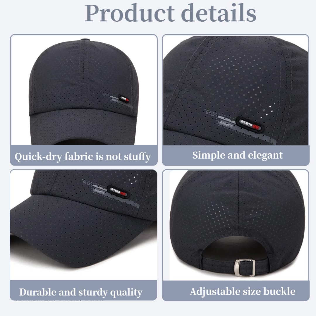 Gorra de BéIsbol de Transpirable para Hombre Gorra el Sol Moda Gorra Running Hombre Mujer Ajustable Sombrero Verano Gorra Beisbol — view 5