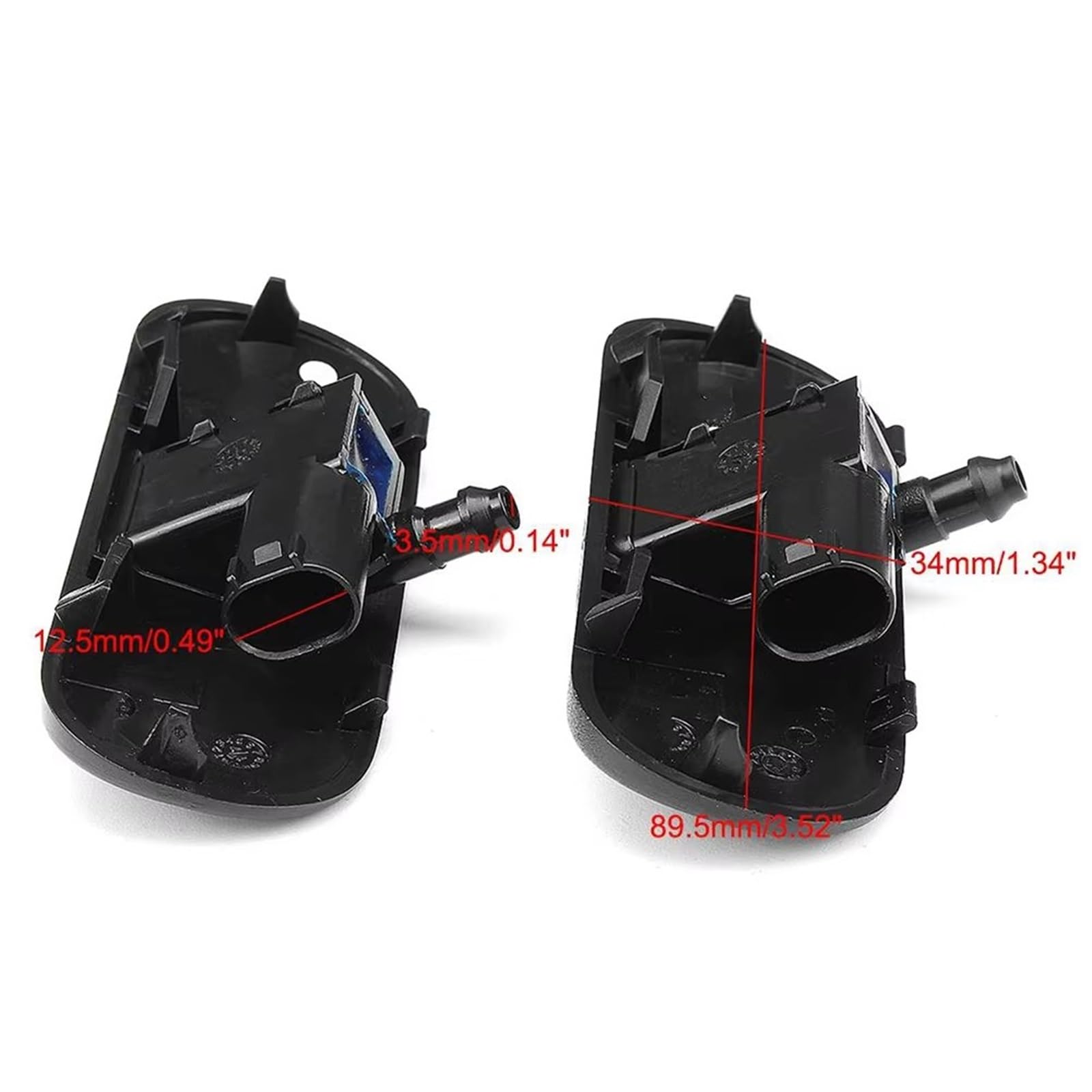 Buse Lave Glace Compatible avec pour Q7 4L 2007-2015 pour A7 4G8 2011-2014 pour A8 S8 D4 2013-2016 Buse De Lave-Glace Avant Chauffante 4GD955987