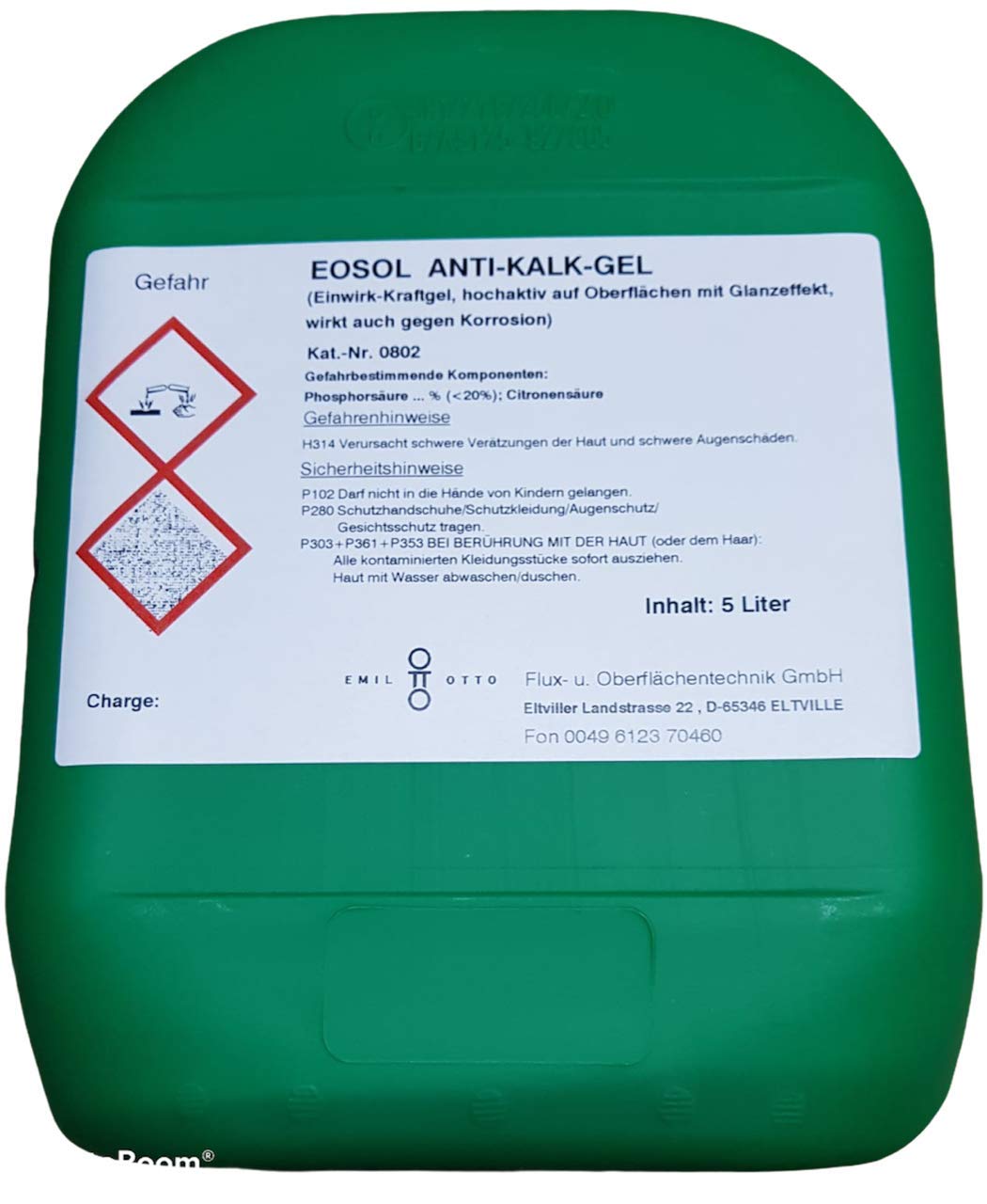 Emil Otto EOSOL Anti-Kalk-Gel, 5 l Kanister