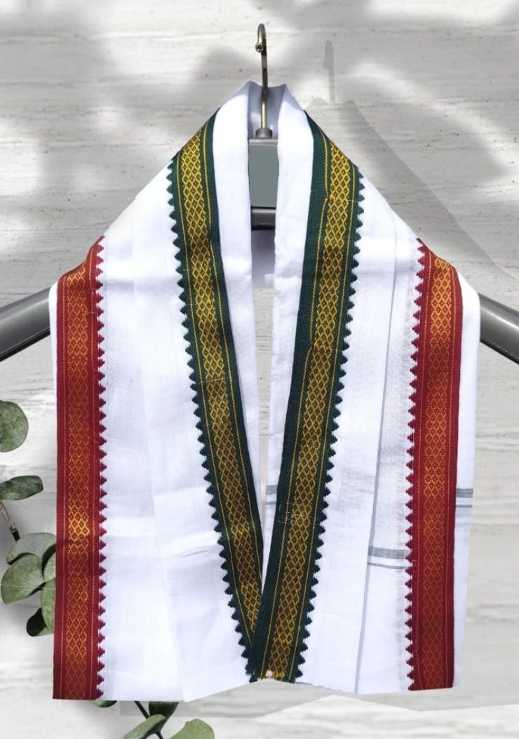 Solid Pure Cotton Men & Women Scarf, Fancy Scarf ()_BZ_White plain-image-39