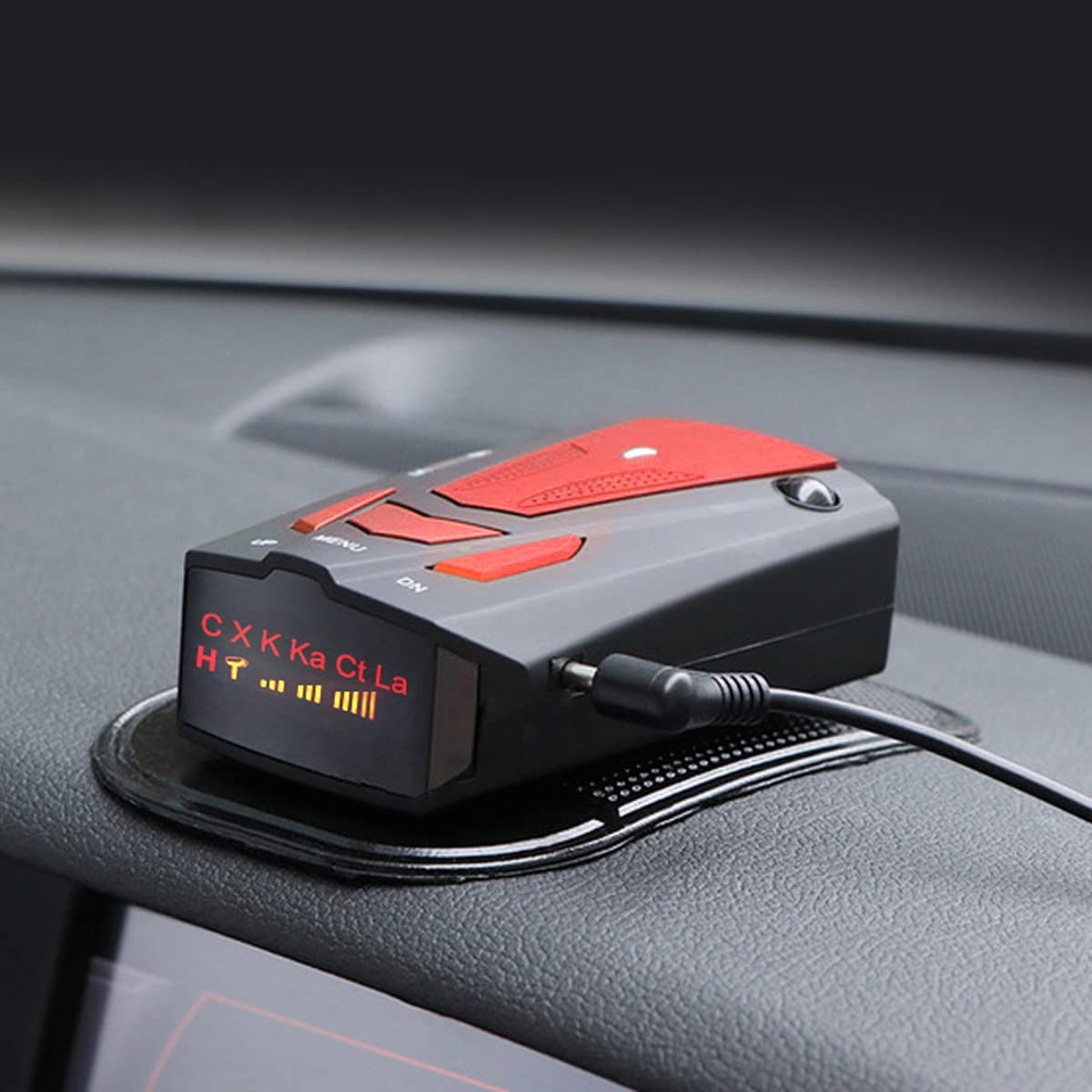 A Rilevatore radar Max 800m Rilevatore di velocità radar a lungo raggio con velocità Vocte prompt Città Città/Autostrada per auto Monitoraggio a 360 gradi Monitoraggio Radar Rilevatore radar