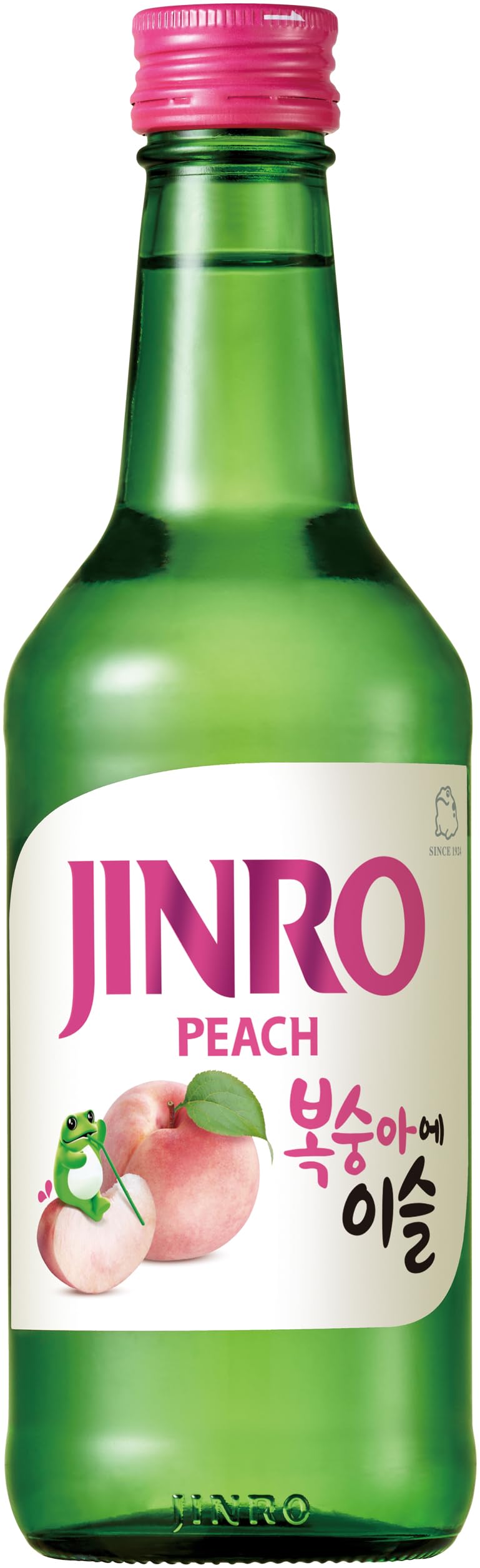 JINRO Soju, Flavoured Jinro Peach, Koreanisches alkoholisches Getränk mit Pfirsichgeschmack, 13% vol, 1 x 350ml
