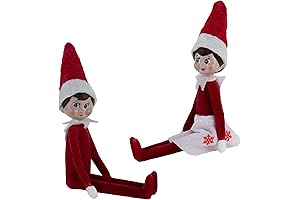 Tiny Elf on the Shelf Set: Boy and Girl Light Skin Tone