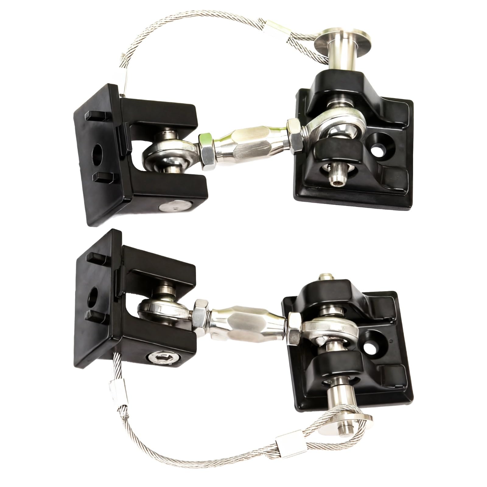 Jk Hood Latches, Metal Latches with Anti-Theft Wire for Jk, Easy Bolt-On Mounting
