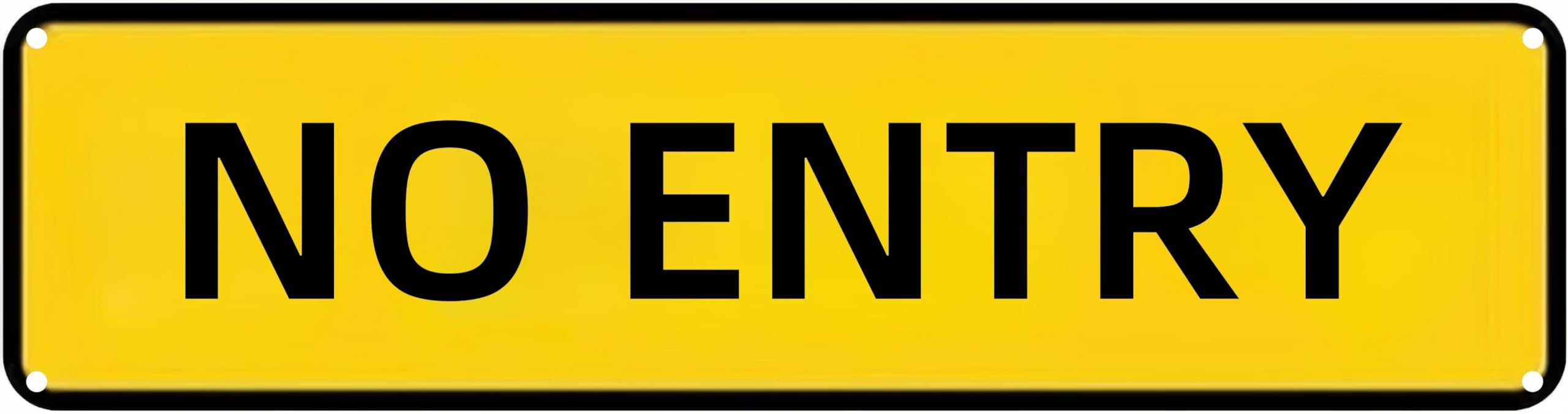 peiyeety Vintage Metal Tin Sign Decorative Wall Art No Entry Themed Sign, Rustic Style, Durable Waterproof Rustproof, For Home, Property, Restricted Area, Easy To Mount, 4x16 Inch