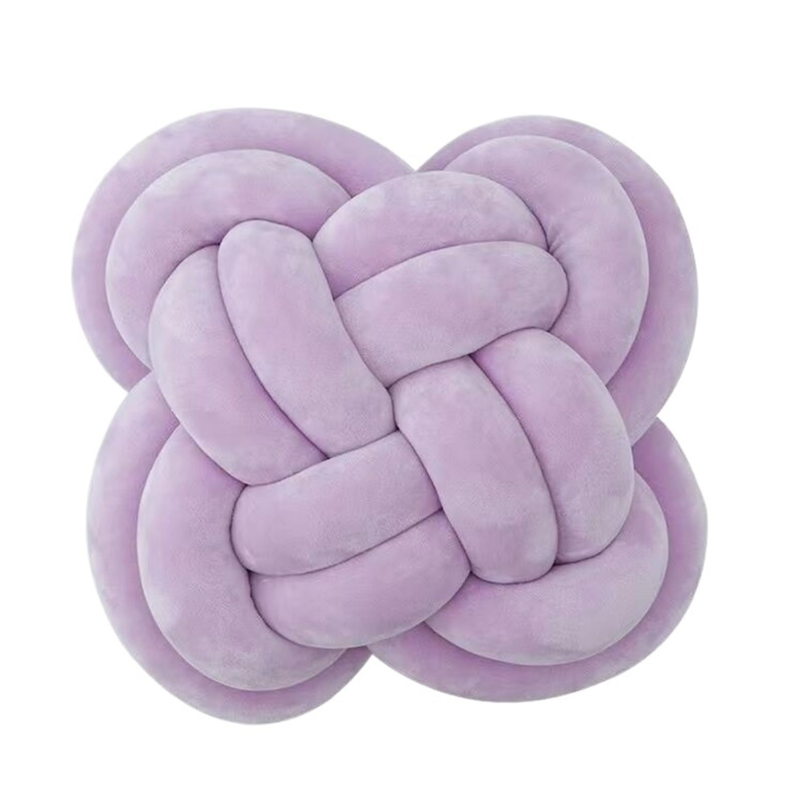 GIYXHU Knotted Pillows Handmade Ball Pillow Roll Sofa Living Room Round Cushion Headboard Backrest for Couch(Purple)