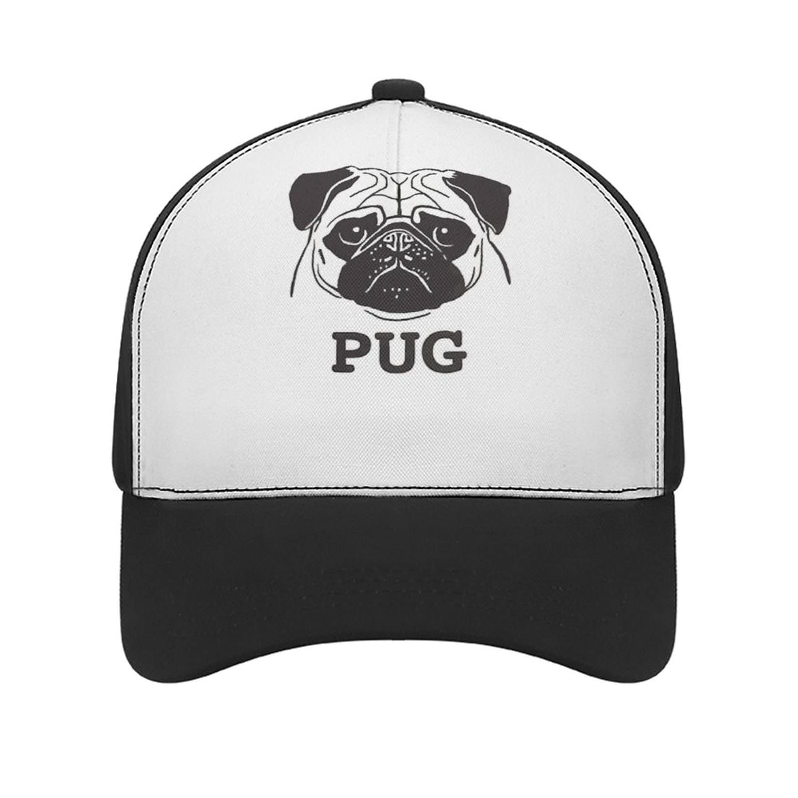ATTISSU PUG CAP アティス パグ キャップ BLACK Amazon.co.jp: パグ 犬 Pug 犬 スポーツ野球帽 日焼け止め帽