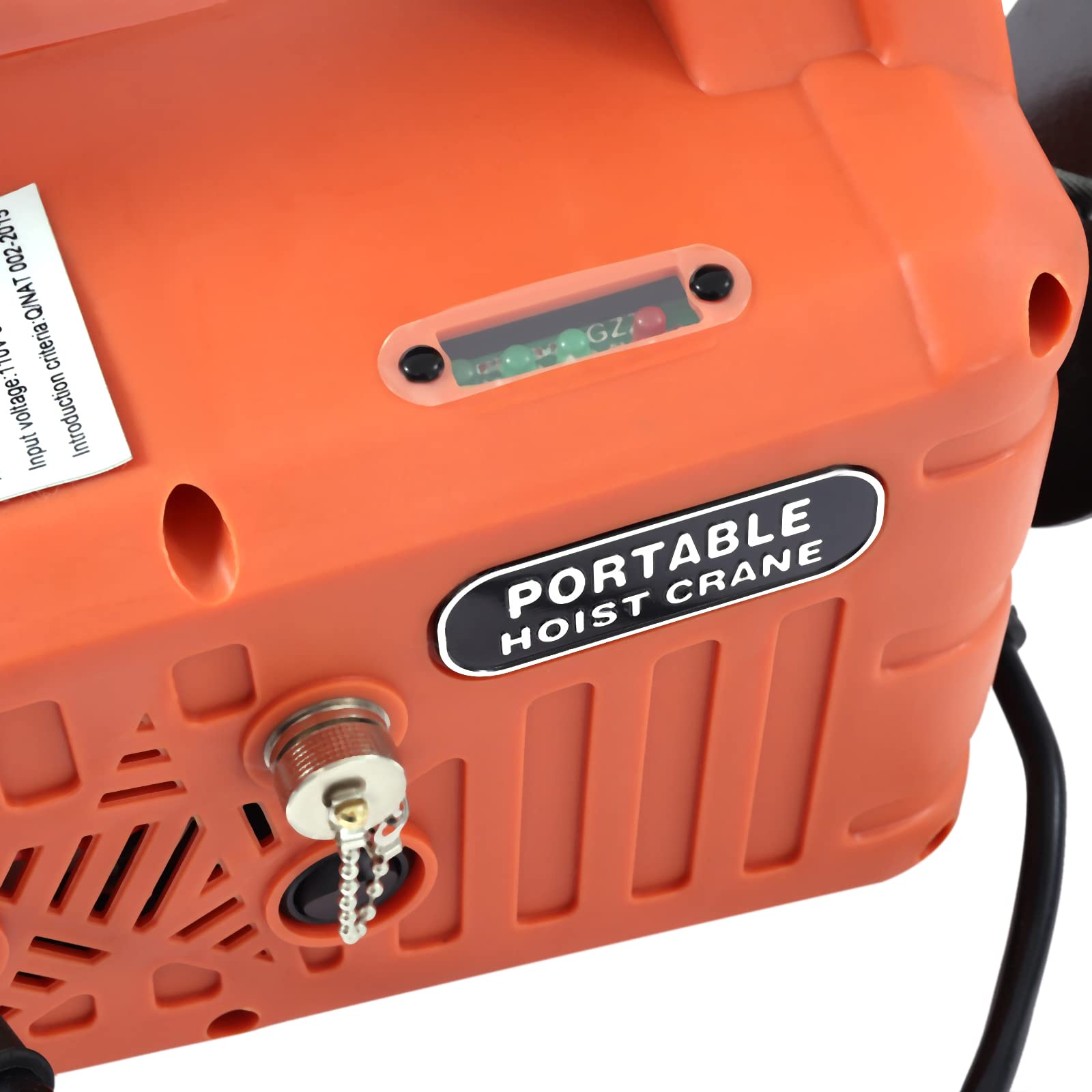 Portable Electric Hoist Winch 3 in 1 Cable Hoist 1100lbs 16ft/min 110V with 25ft Sling with Wire and Wireless Remote Control Electric Hoist Crane for Garage Warehouse Factory Lifting Towing