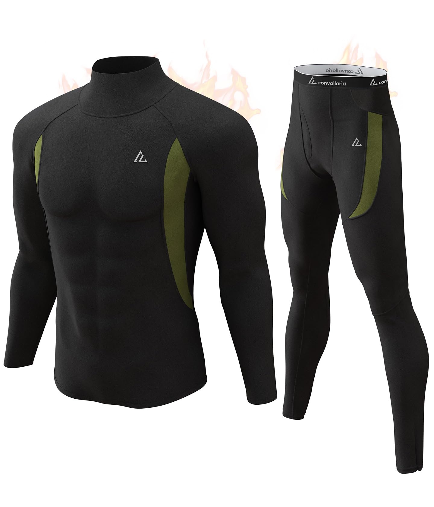 Mens Thermal Underwear Long Johns Set Cold Weather Hunting Base Layer