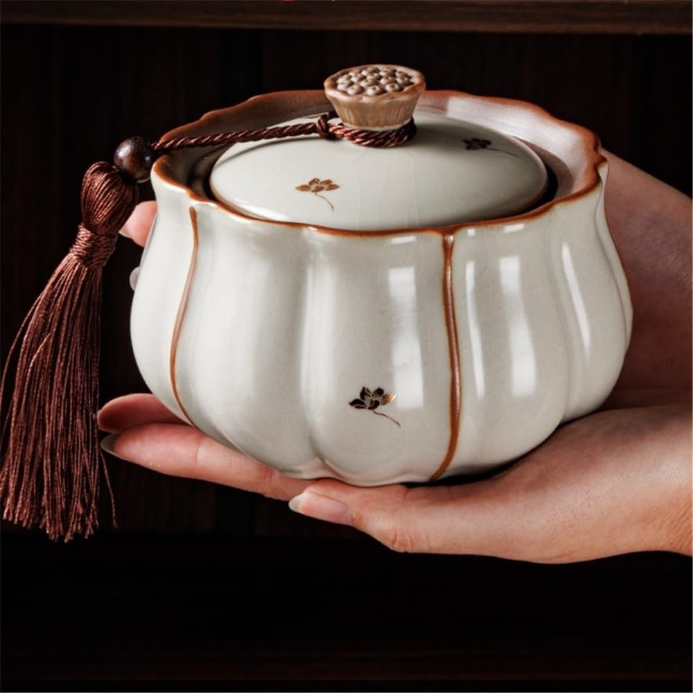Tarro de conservación Bote de té cerámica con tapa sellada Tarro 600 ml