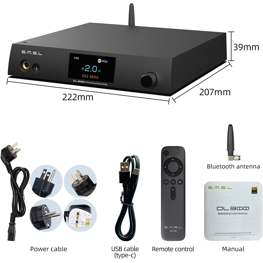 Amazon.com: SMSL DL300 AK4499EX+AK4191 Audio Decoder Headphone