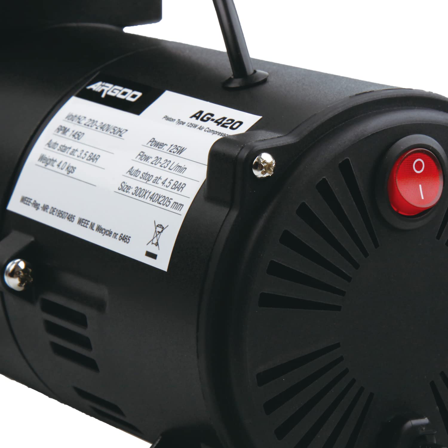 Airgoo Compressore per aerografo Lusso AG-420 con ventola di raffreddamento Super Power per la spruzzatura dell'aerografo