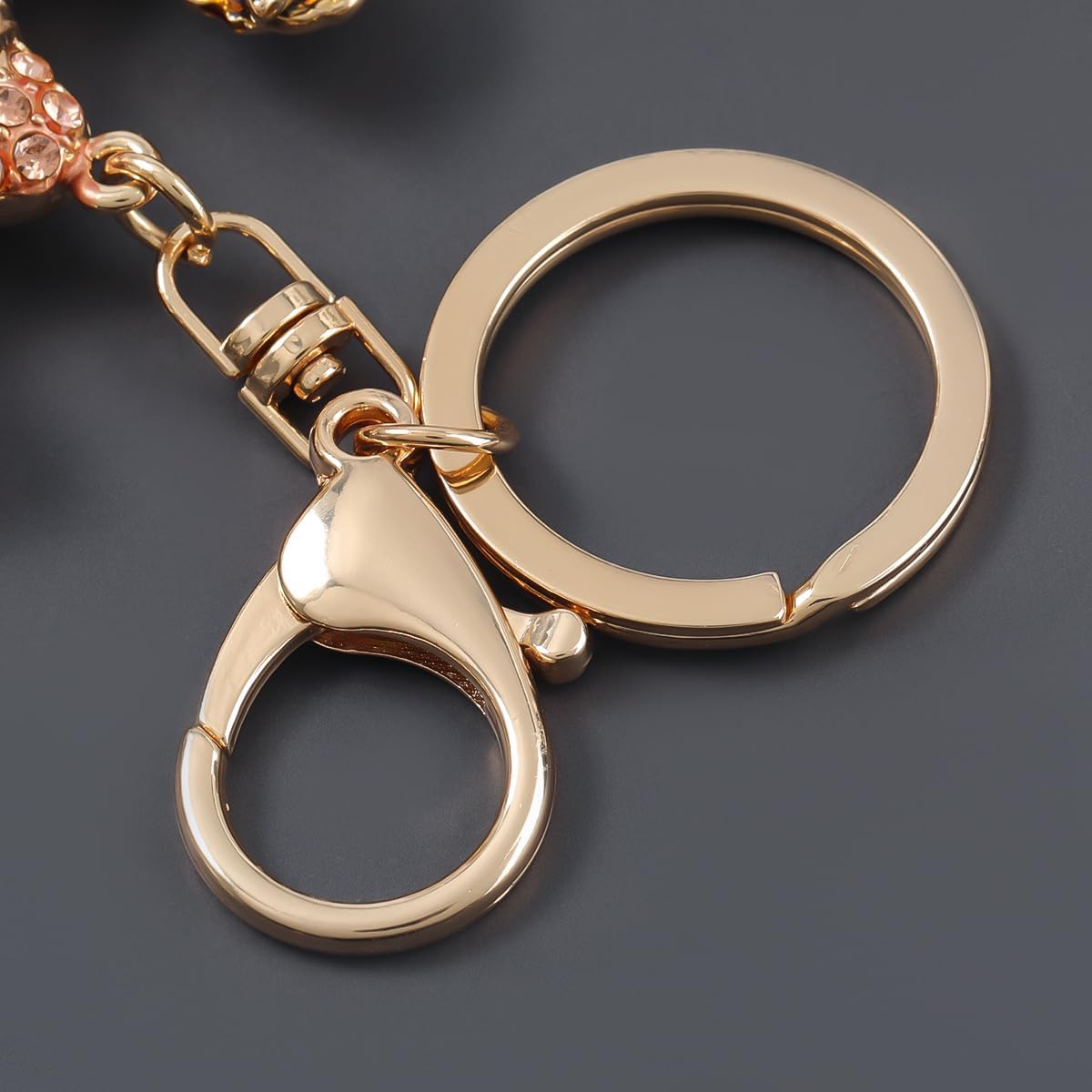 Car Keychain for Women with Rhinestone Heart Shape Handbag Pendant Bling Girl Cute Keyring Gift for Christmas Birthday Anniv. - Image 8