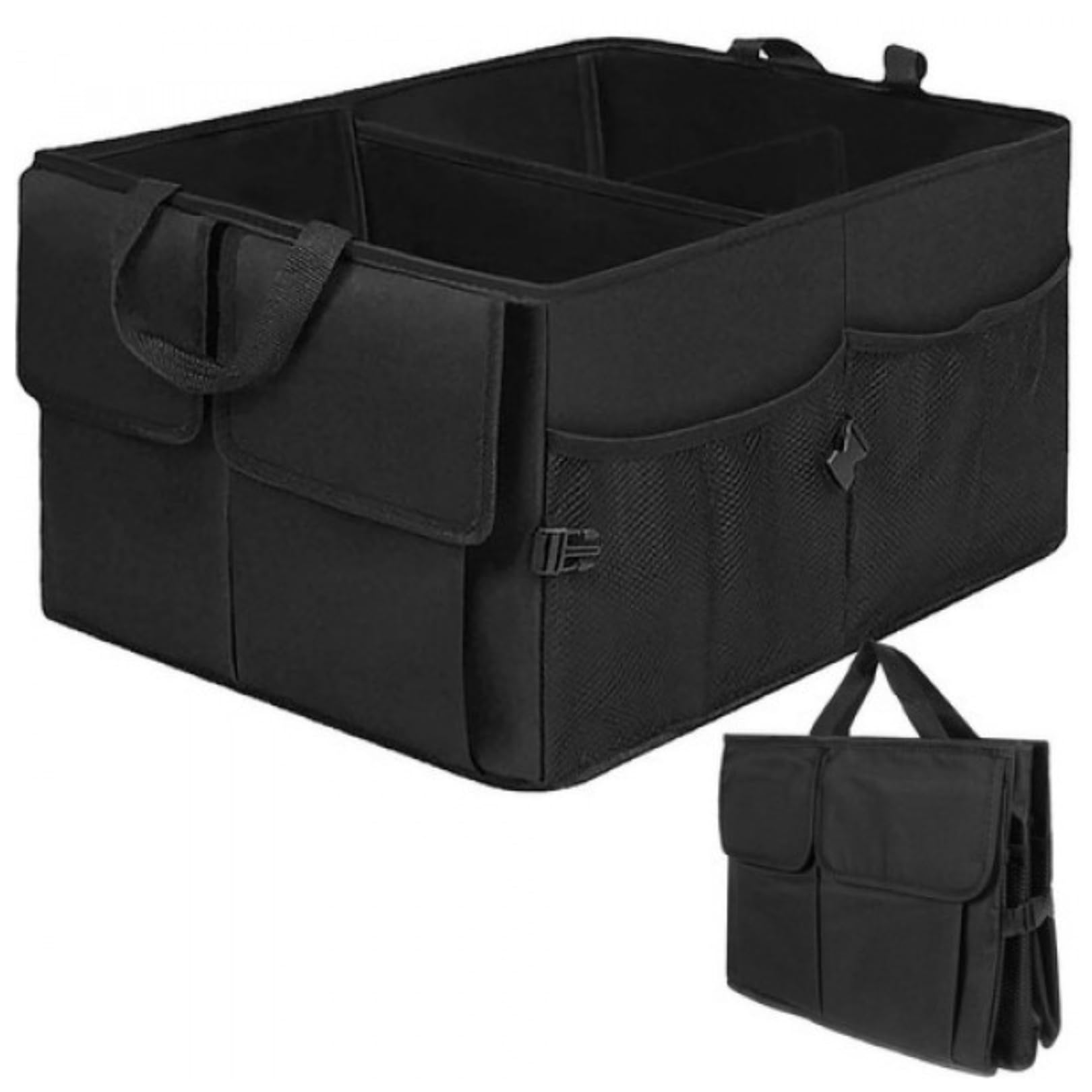 Organizador Maletero Coche, Caja Plegable Coche de Tejido Oxford y Asas Impermeable Bolsa Maletero Bolsa para Almacenamiento Furgoneta para Camper y Casa