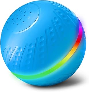 Interactive Dog Toys Ball, 2025 Upgraded 360° Anti-chew Safe Material Remote Control Dog Toy, Durable Motion Activated Automatic Rolling Dogs Balls for Medium/Large Dogs, USB Rechargeable