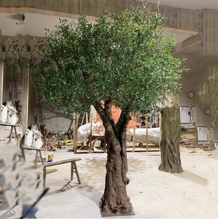 Ulivo Artificiale 180cm Per Interni - Con Tronco Realistico E Olive, Vaso Incluso - Foto 5