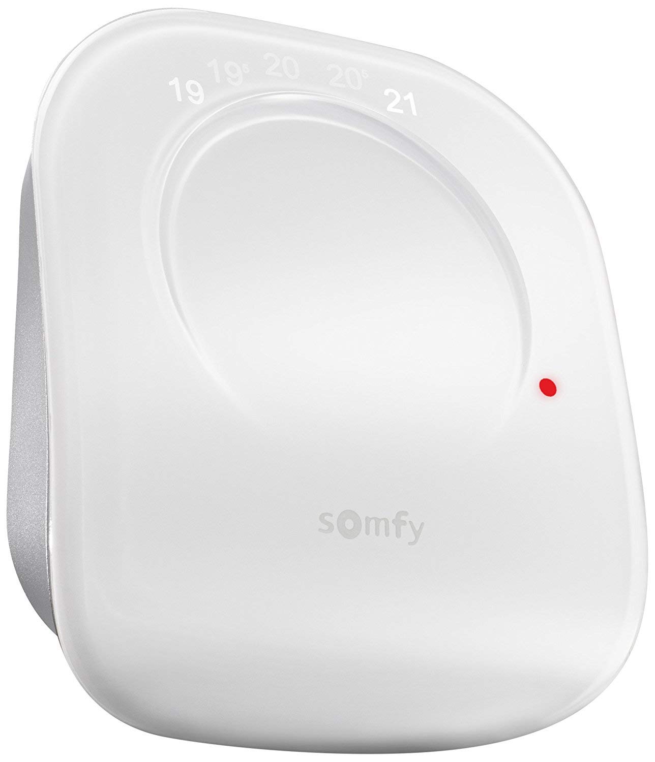 Somfy 2401498 - Thermostat connecté Filaire | Thermostat sans Fil pour Chauffage ou chaudière individuelle | Contact Sec | Compatible Amazon Alexa, l'Assistant Google & Tahoma