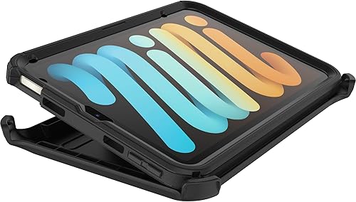Miniatura 6 de OtterBox Defender Series - Funda para iPad Mini (6 generación), color negro, resistente, duradera, protección multicapa, resistente, duradera,