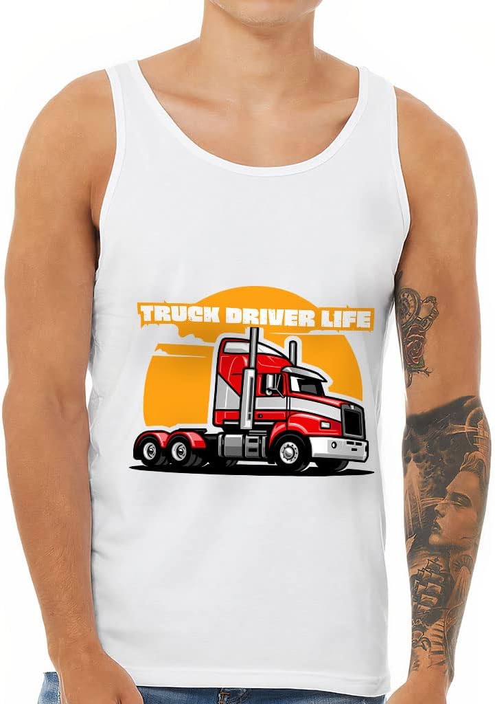 Truck Driver Life Tank - Cool Workout Tank - Colorful Jersey Tank