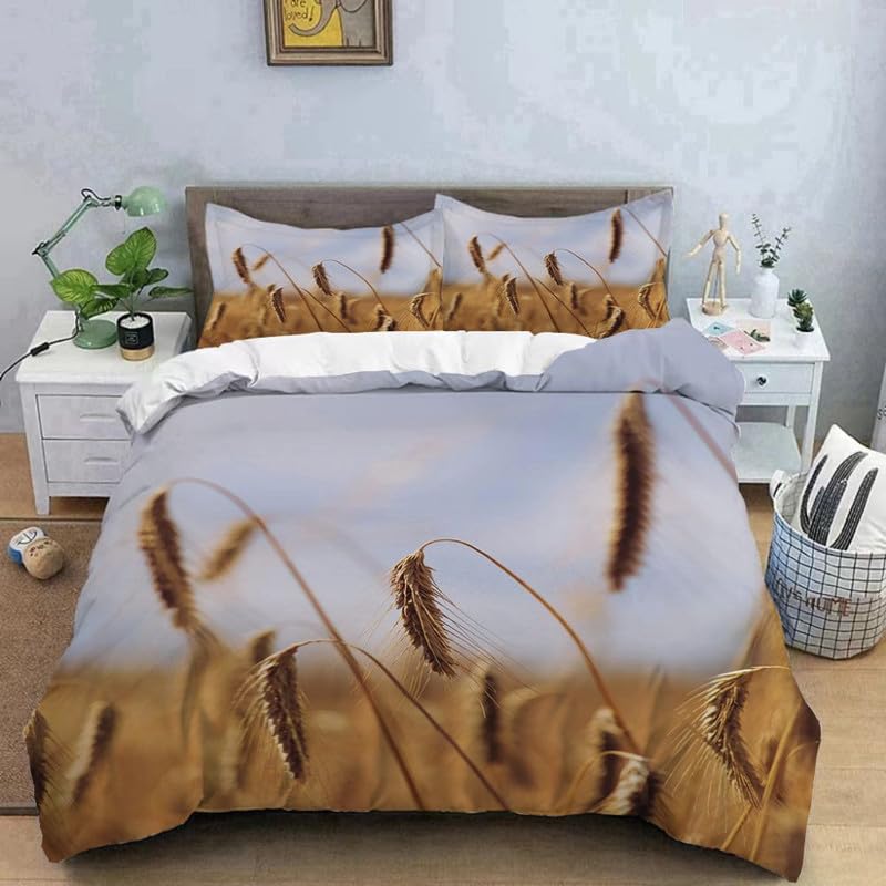 Cadeau homme housse de couette 240 x 260 cm et taies d'oreiller au motif bleu moderne