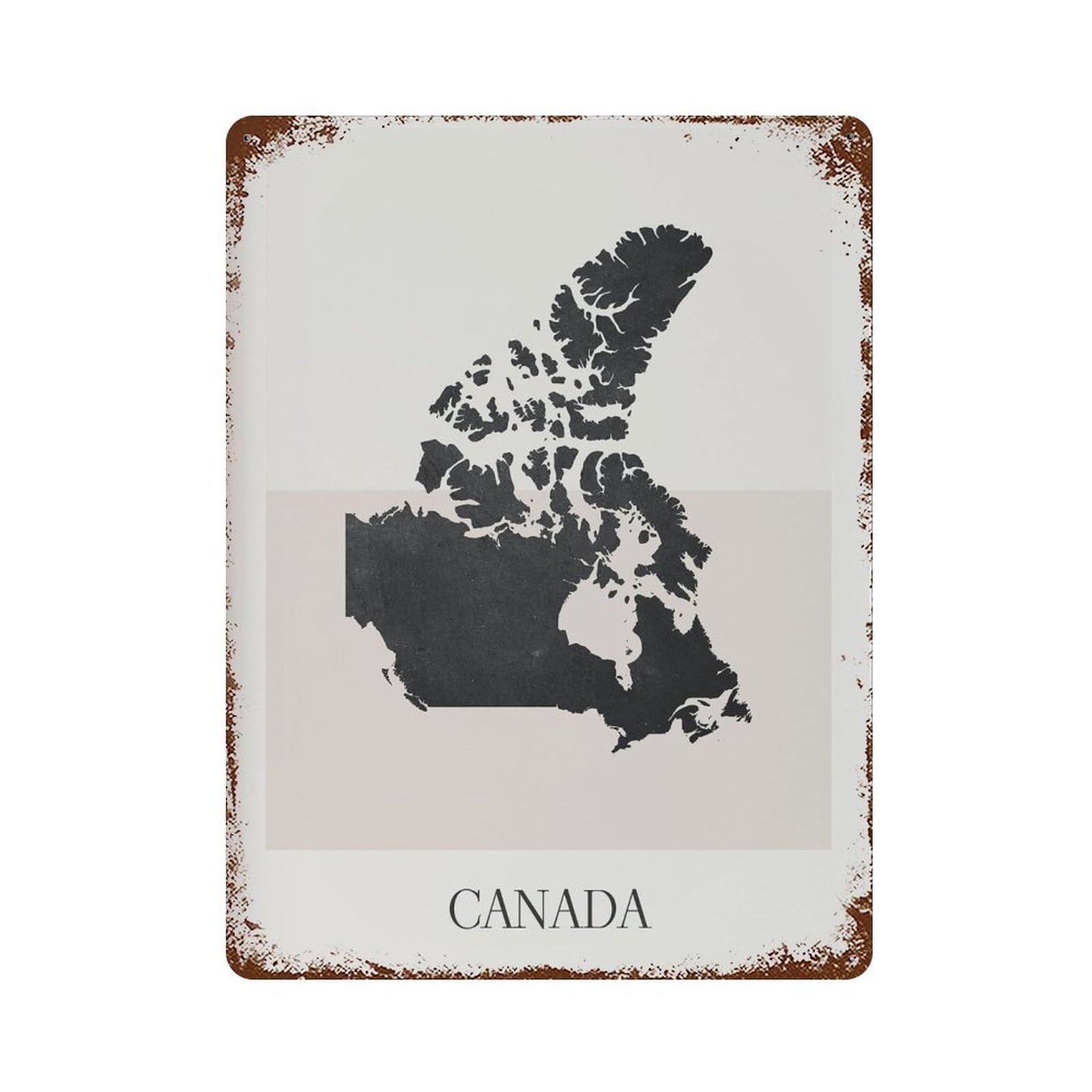 xiaoxiaoshen Canada Map Minimalist (2) Wall Decor Art Metal Tin Poster Modern Home Decor Art Home Bar Shop Decorations Vintage Sign 40x30cm