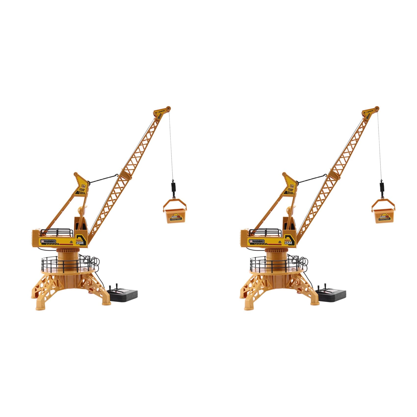 2X RC Simulación de Control Remoto de Construcción de Grúa Juguetes Crane Tower Modelo de Camión Juguetes 360 Grados Girar Regalos de Cumpleaños