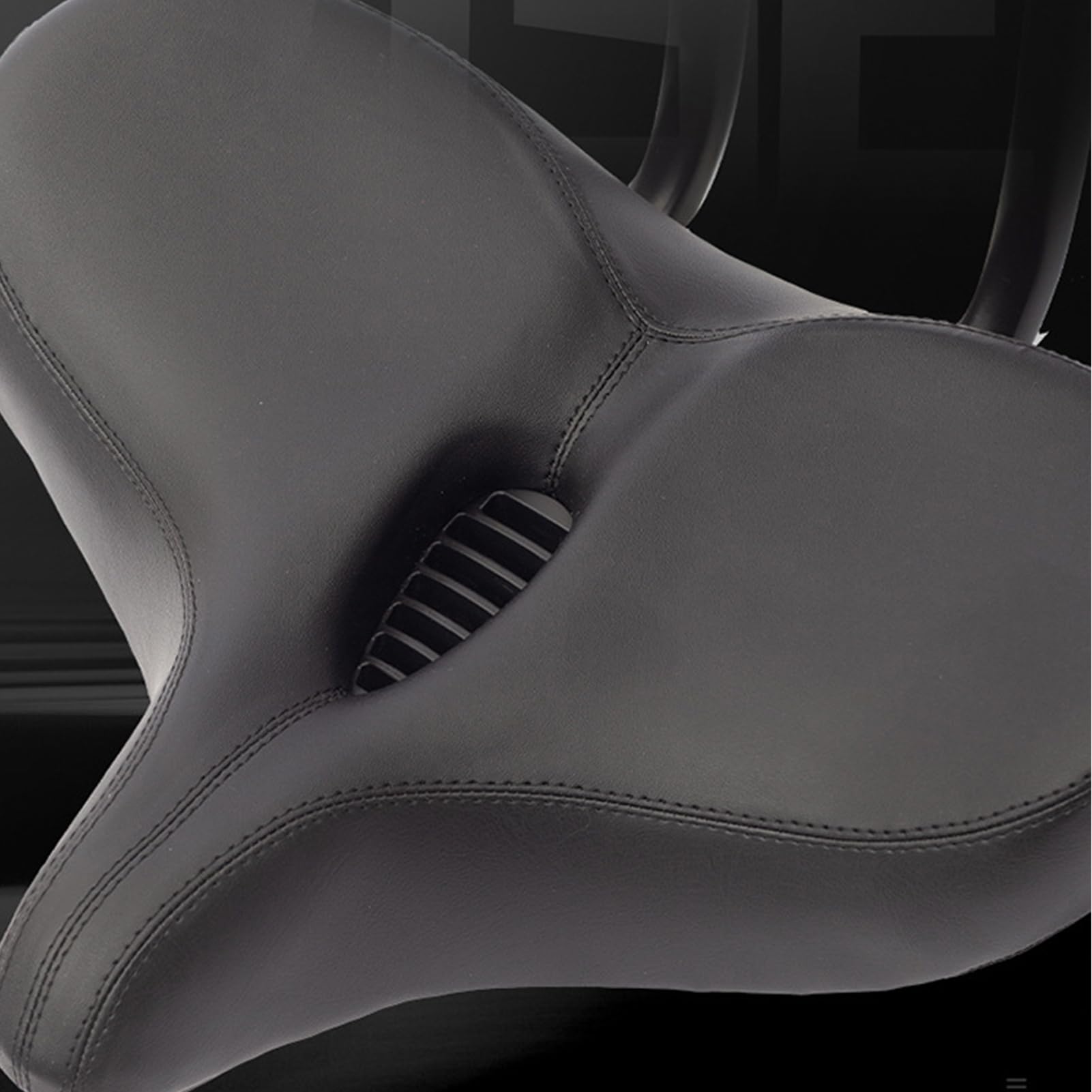 Selle de vélo avec dossier - Selle de vélo confortable surdimensionnée - Housse de selle de vélo avec gel - Selle large pour vélo d'appartement, vélo électrique, vélo de ville et vélo de route