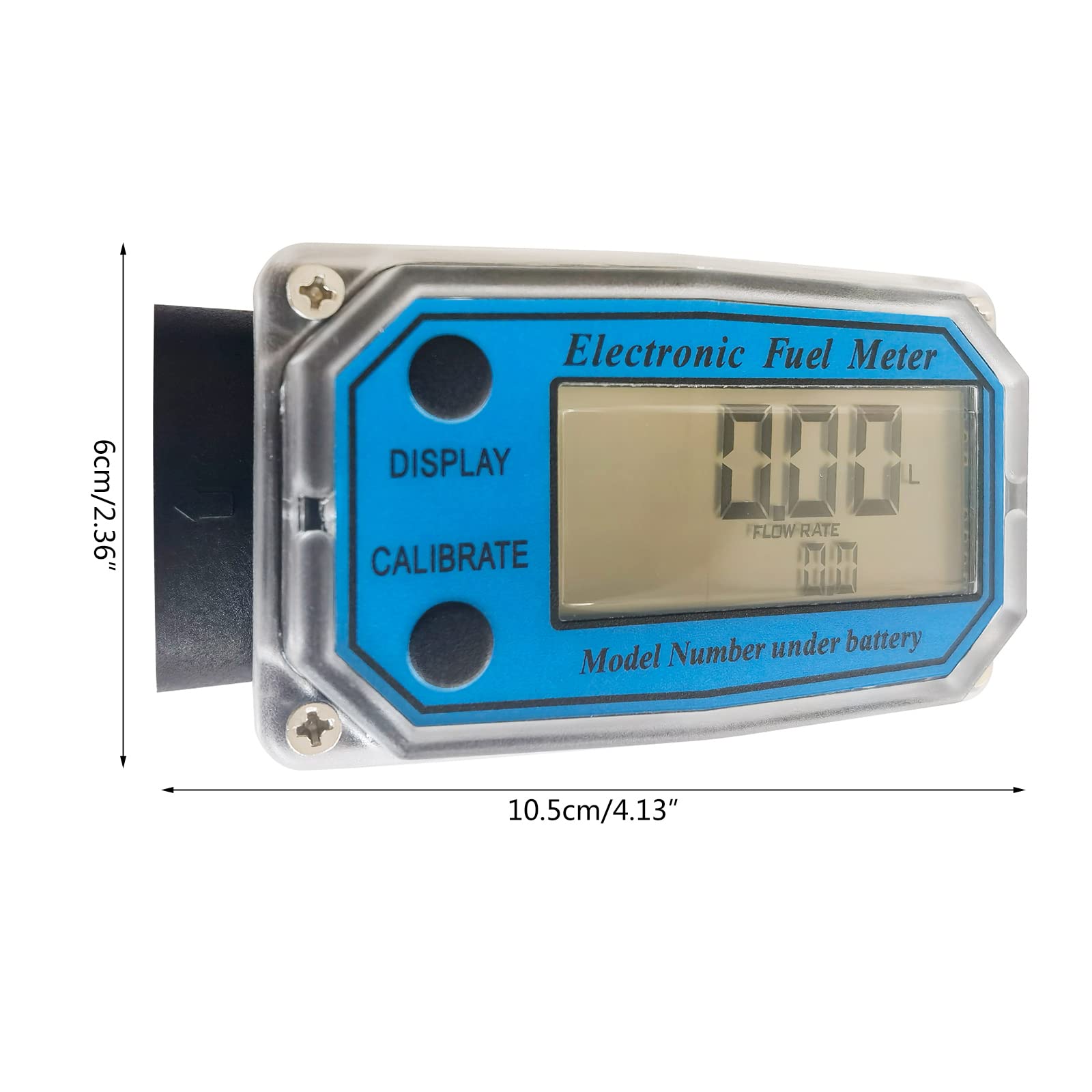 Caudalímetro de fluido mejorado Pantalla digital LCD Medidor de flujo de aceite Usado Conducto