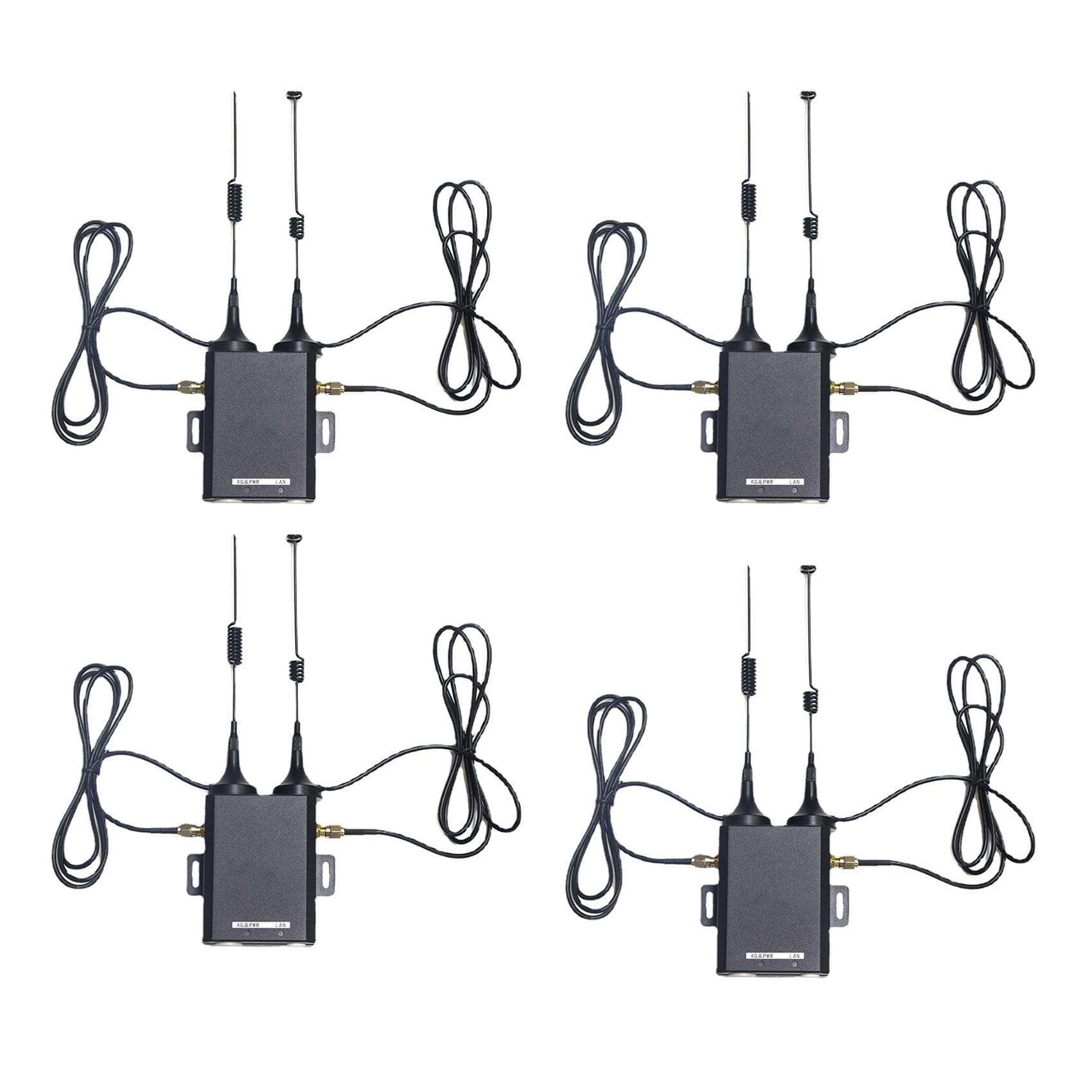 4X H927 Routeur 4G de Qualité Industrielle 150Mbps 4G LTE CAT4 Routeur de Carte SIM avec Prise en Charge D'Antenne Externe 10 Utilisateurs WiFi-EU
