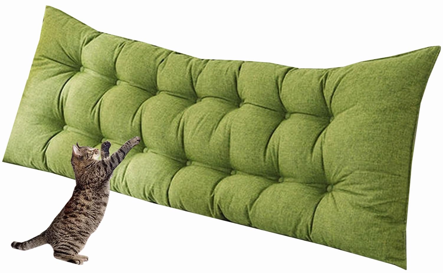seokor Reading Pillows for Couch, Back Pillow for Sitting in Bed, Support Reading Backrest Pillow,Rectangular Headboard Reading Pillow Queen Size bed Pillows Waist Cushion Pillows(U,150x50x10cm)