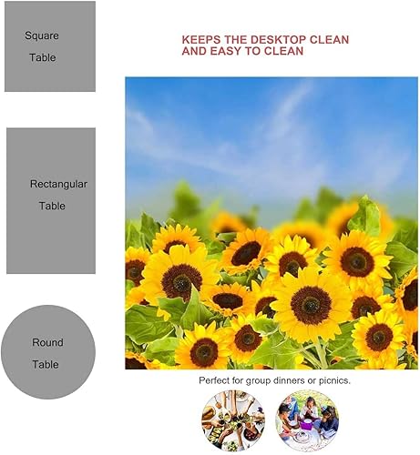 Miniatura 8 de Rose Mantel Redondo para Mesa De 4 Sillas Pink Beigepicnic Table Cloths for Wedding Holiday Party 54 X 54 Inch