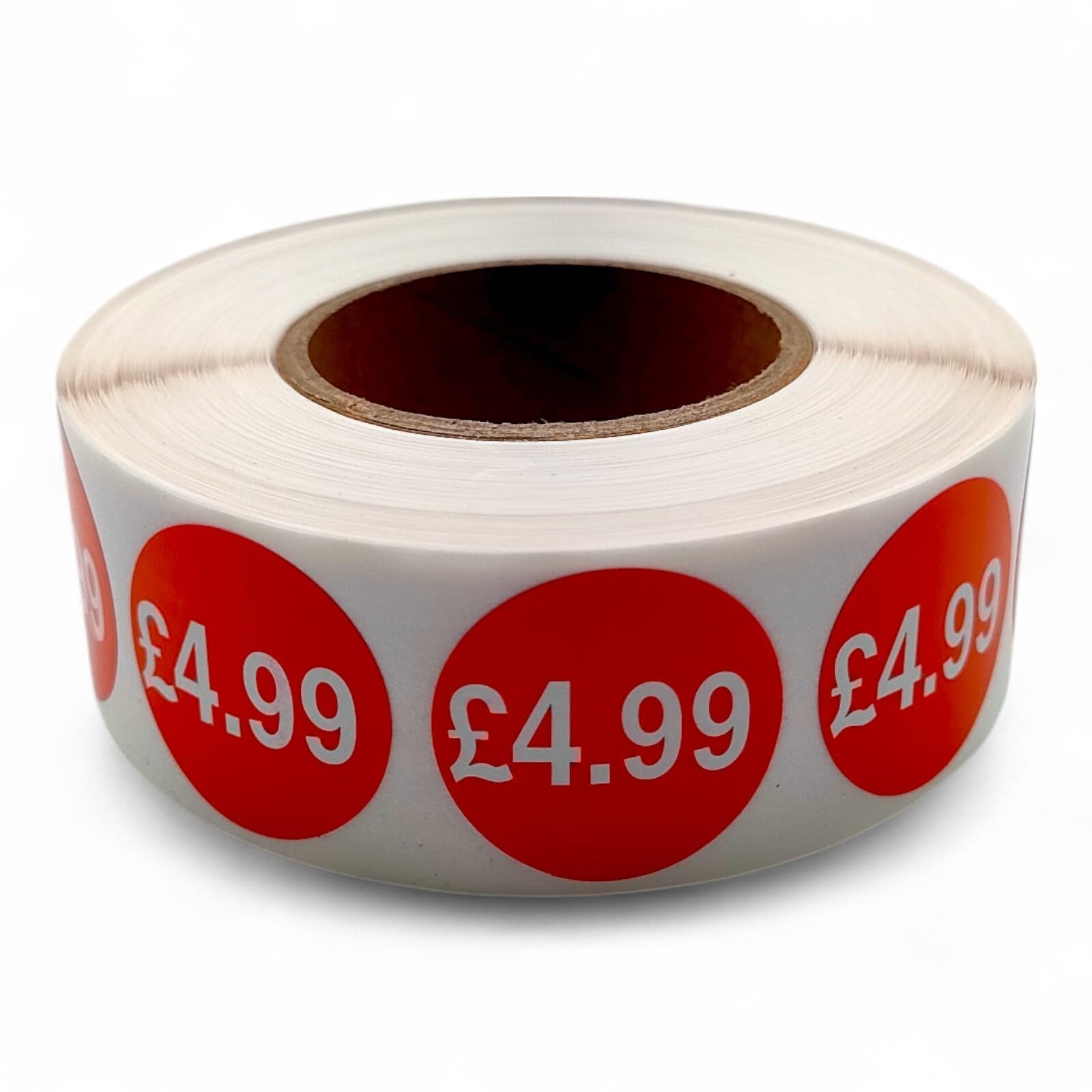 Price Stickers - 1000 Stickers - 25mm Red Self Adhesive Sticky Labels Rolls £4.99