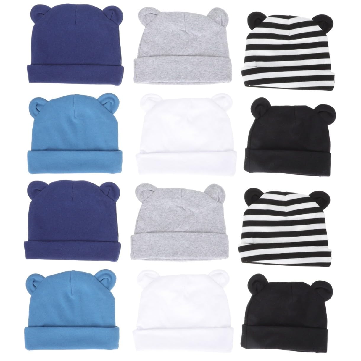 BESPORTBLE Casquettes Nouveau-né pour Bébés Filles Casquettes pour Bébés Chapeaux pour Enfants Garçons Bonnets De pour Bébé Chapeaux Nouveau-né Fille Coton