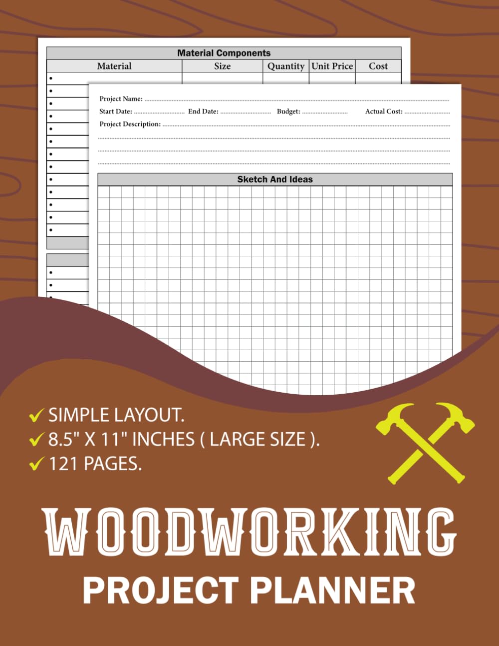 Woodworking Project Planner Project Management Notebook For