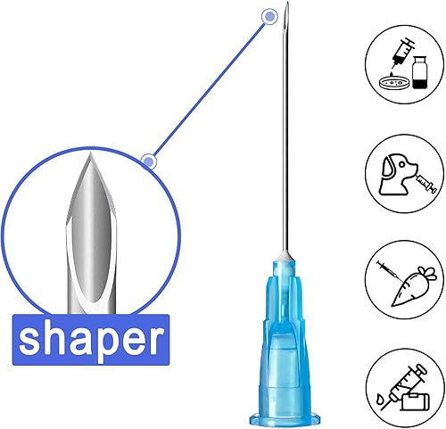 Miniatura 4 de 23G-1 pulgada 100 piezas agujas de jeringa de calibre 18 16G 20G 21G 22G 23G 27G 30G 32G 25 agujas de calibre 1 pulgada 58 pulgadas 12 pulgadas