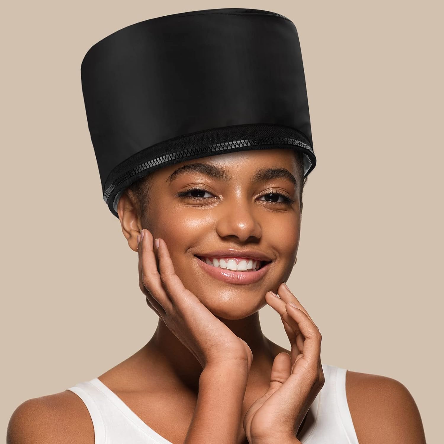 Hair Steamer for Natural Hair Home Use Thermal Heat Cap