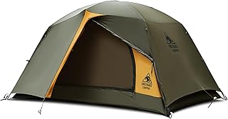 OneTigris STELLAテント 2人用 ドームテント 4シーズン 二重層 前室付き 耐水圧3000㎜ 自立式 山岳 キャンプ 用品 登山 キャンピング 収納袋付き